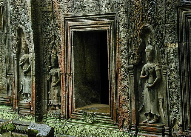Ta Prohm Statues & Wall - Angkor Wat Travel Blog - Atlas Obscura