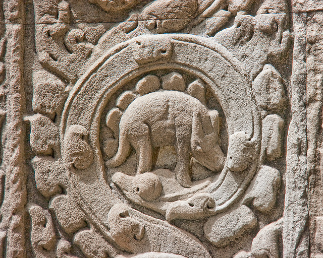 Dinosaur of Ta Prohm - Cambodian Temple - Atlas Obscura Blog