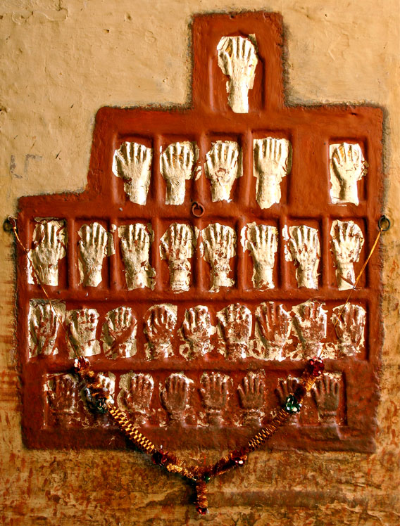Sati handprints