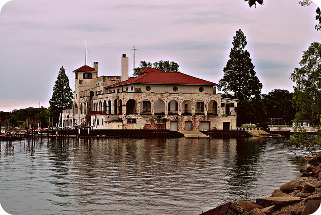 Detroit Boat Club today - Belle Isle - Atlas Obscura History of Detroit 