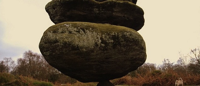 Brimham Rocks - Idol Rock - England - Balancing Objects - Precariously Perched