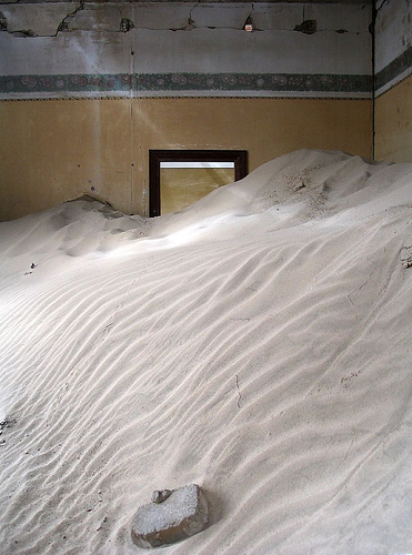 Sand Dunes in Kolmanskop - Ruined Houses - Atlas Obscura